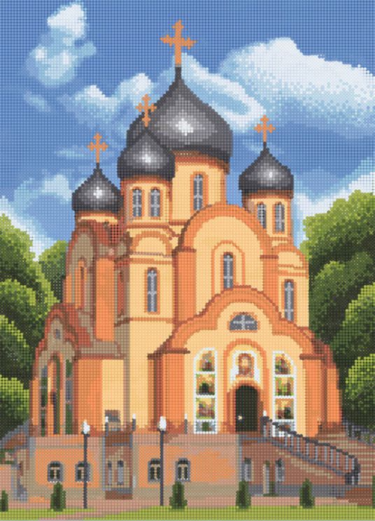 БСА2-044 Алмазная мозаика Наследие "Храм Преподобного Сергия Радонежского"