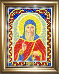 ИМРА5-066 Алмазная мозаика ТМ НАСЛЕДИЕ с рамкой "Святой Виталий"