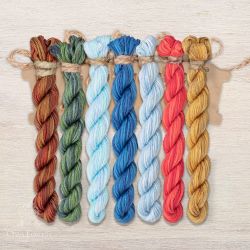 НМул-ЛКН157-2401 Набор ниток OwlForest для схемы «Летучий корабль. Ночь» (ПНК) 40 каунт в 1 нить