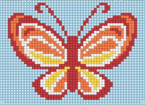 БСА5-022 Алмазная мозаика ТМ Наследие "Разноцветная бабочка"