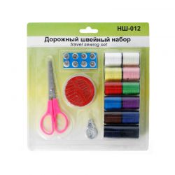 НШ-012 Дорожный швейный набор Гамма в блистере 120х21см, 12 цветов