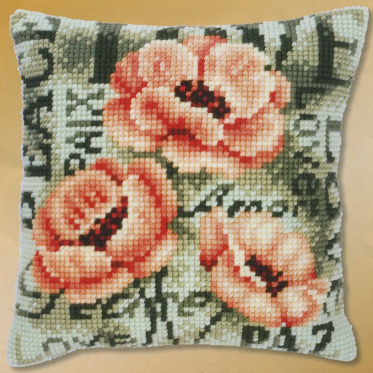 Набор для вышивания крестом Vervaco "Маки IV" PN-0144839