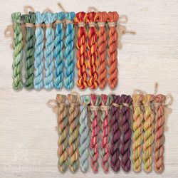 НМул-ЛК154-2282 Набор ниток OwlForest для схемы «Лоскутный календарь» (ПНК) 28 каунт в 2 нити