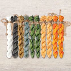 НМул-ОЛ137-2283 Набор ниток OwlForest для схемы «Облепиховое лето» (ПНК) 28 каунт в 3 нити