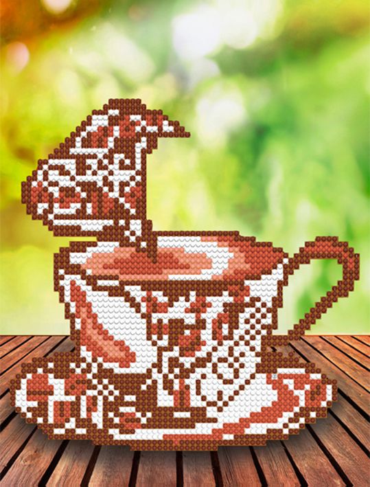 БСА4-006 Алмазная мозаика ТМ Наследие "Ароматный кофе"