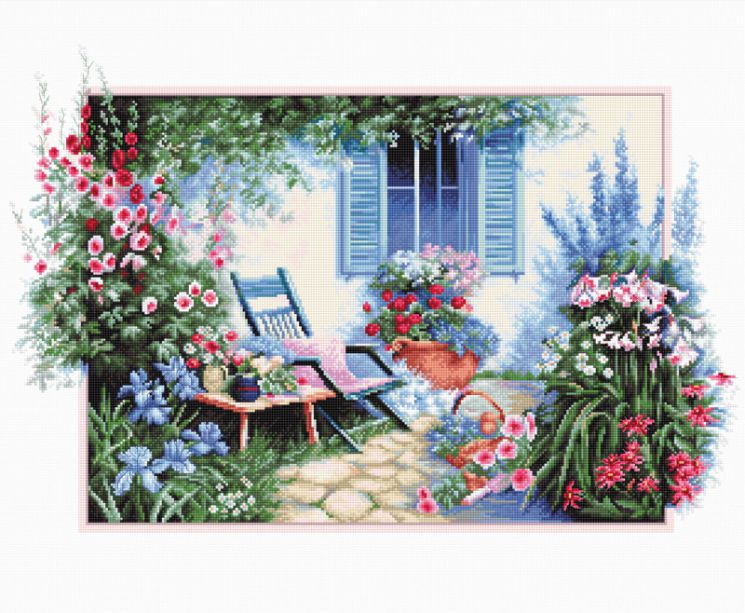 B2342 Набор для вышивания Luca-S "Цветочный сад"