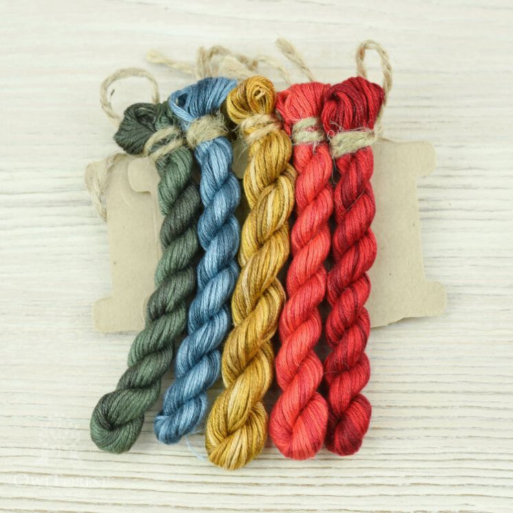 НМул-РМ-2401 Набор ниток OwlForest для схемы «Русские мотивы» (ПНК Кирова) 40 каунт в 1 нить