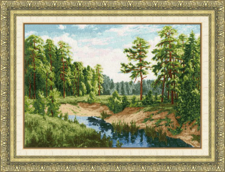 ВМ-030 Набор для вышивания Золотое Руно "Родные берега"