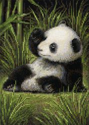 БСА3-117 Алмазная мозаика ТМ Наследие "Детёныш панды"