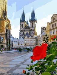MCA1270 Картина по номерам "Великолепная Прага",  40х50 см