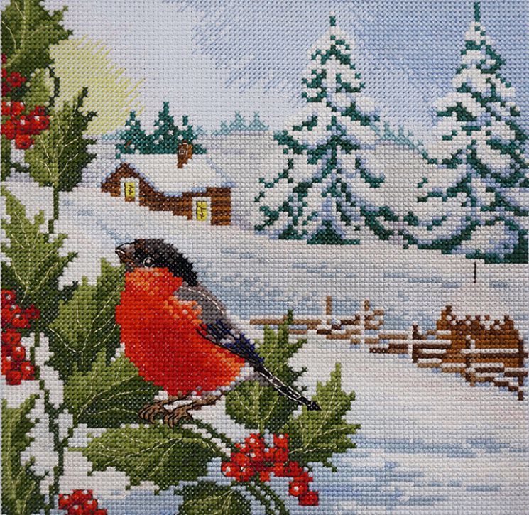 03.011.09 Набор для вышивания Марья Искусница "Ветка остролиста"