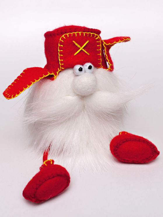 ПФГ-1554 Набор для создания игрушки Перловка "Гном в ушанке" серия "Гномики"