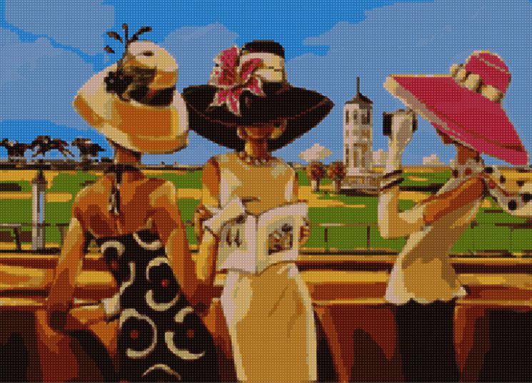 АМА2-047 Алмазная мозаика ТМ Наследие "Дамы в шляпах"