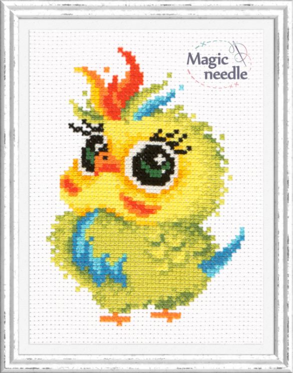 10-31 Набор для вышивания Чудесная игла "ПОПУГАЙЧИК"