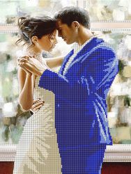 КБ-154 Схема для вышивания бисером ТМ Наследие "Пара влюбленных"