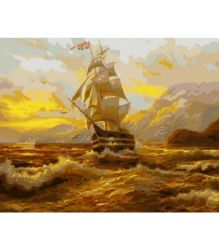 GX9083 Картина по номерам Paintboy "На волнах-2"