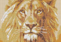 КБ-158 Схема для вышивания бисером ТМ Наследие "Царь зверей"