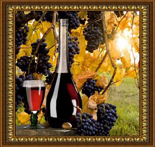 Алмазная мозаика Милато "Солнечный виноград" O-543