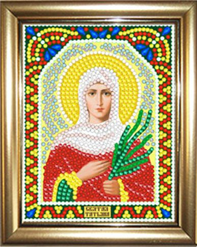 ИМРА5-022 Алмазная мозаика ТМ НАСЛЕДИЕ с рамкой "Святая Татьяна"