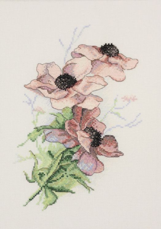04.001.06 Набор для вышивания Марья Искусница "Анемоны"
