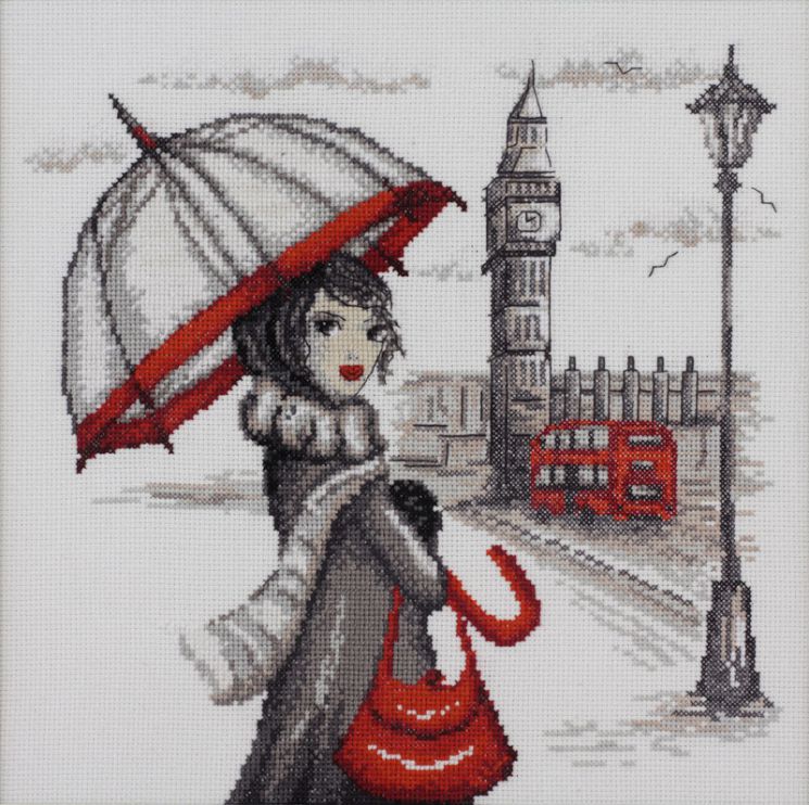 09.005.02 Набор для вышивания Марья Искусница "Лондон" по рисунку О. Куреевой
