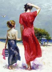 КБ-296 Схема для вышивания бисером ТМ Наследие "Материнская любовь"