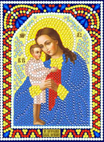 ИМА5-098 Алмазная мозаика ТМ НАСЛЕДИЕ "Богородица Взыскание погибших"