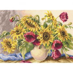 М501 Набор для вышивания РТО "Маки и подсолнухи"