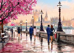 КБ-297 Схема для вышивания бисером ТМ Наследие "Прогулка"