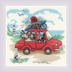 1800 Набор для вышивания Риолис "Папа купил автомобиль"