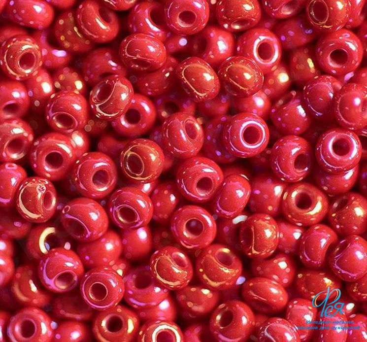 Бисер Preciosa 94190 вишня в глазури радужный