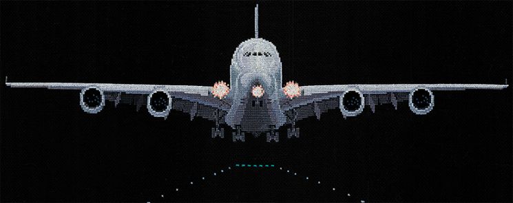 В-32 Набор для вышивания Сделай Своими Руками "Взлетная полоса"