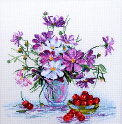 04.005.07 Набор для вышивания Марья Искусница "Космея и вишня"