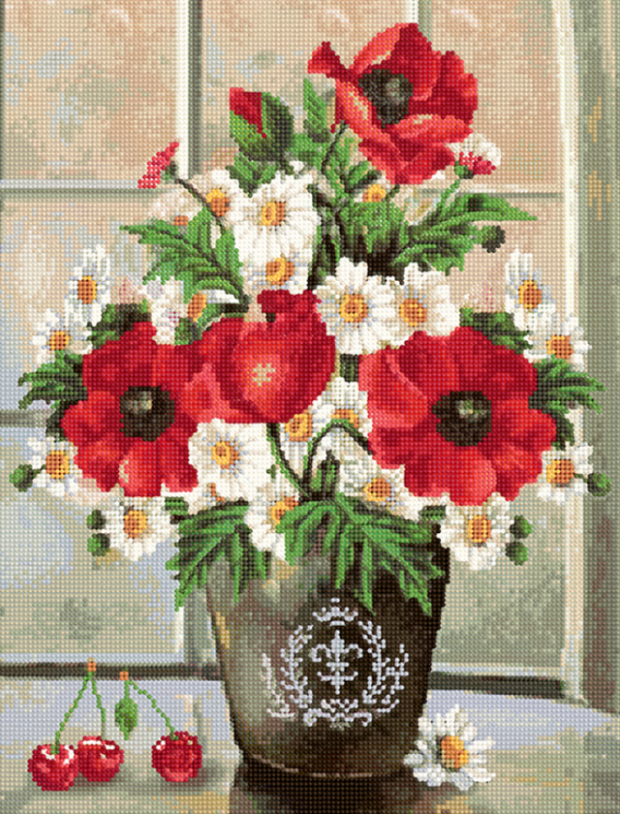 БСА2-131 Алмазная вышивка ТМ Наследие "Благородный букет"