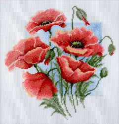04.007.09 Набор для вышивания Марья Искусница "Полевые маки"
