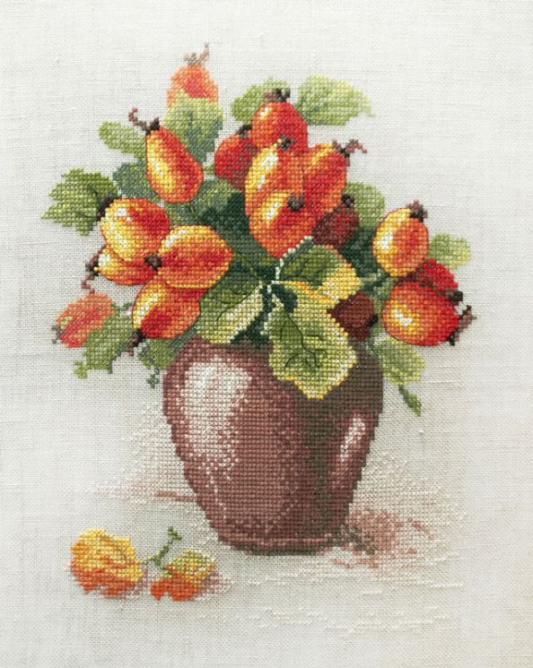04.009.07 Набор для вышивания Марья Искусница "Ягоды шиповника" по рисунку К. Кляйн