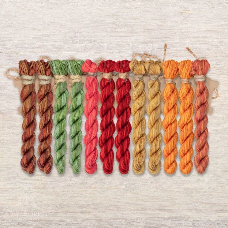 Набор ниток OwlForest для схемы «Летучий корабль. День» (ПНК) 28 каунт в 2 нити НМул-ЛКД209-2282