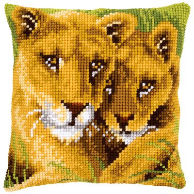 Набор для вышивания крестом Vervaco "Лев с львенком" PN-0145970