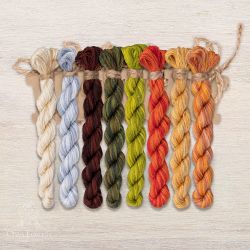 НМул-МЛНМ178-3322 Набор ниток OwlForest для схемы «Маленький лесной народец. Мышки» (DMC)