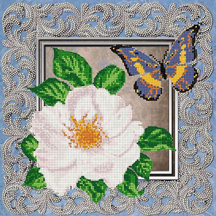 КБ-435 Схема для вышивания бисером ТМ Наследие "Ароматный цветок"