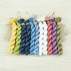 НМул-Л-2283 Набор ниток OwlForest для схемы «Ласточки» (ПНК) 28 каунт в 3 нити